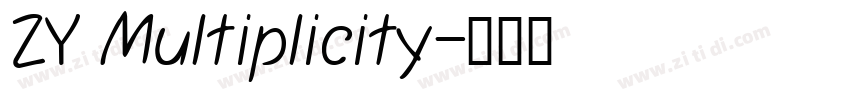ZY Multiplicity字体转换